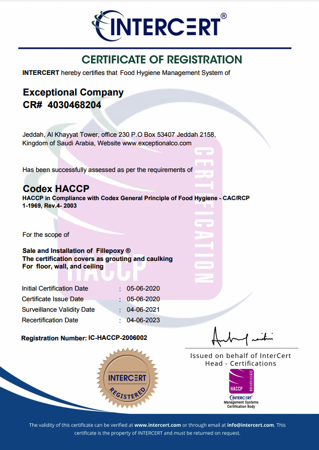 Exceptional Company HACCP CA
